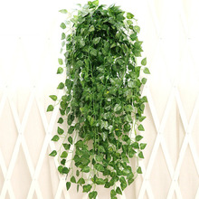 1pc 5-Style Artificial Decoration Vine Plant 9-Bifurcation Fake Hanging Leaves Decor Home Garden Wedding Party Wall Decoration 2024 - buy cheap