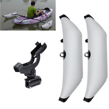 PVC Inflatable Outrigger Kayak Canoe Boat Standing Float Stabilizer with Swivel 360 Adjustable Fishing Rod Holder 2024 - buy cheap