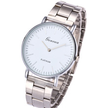 New Famous Brand Geneva Silver Casual Quartz Watch Women Stainless Steel Dress Watches Relogio Feminino Men Clock Ladies Watch 2024 - buy cheap