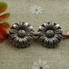 105 pieces tibetan silver flower spacers 17mm #1018 2024 - buy cheap