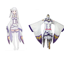 Disfraz de Re Zero kara Hajimeru Isekai Seikatsu, Cosplay de Emilia, 2016 2024 - compra barato