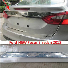 Car design for Ford New Focus 3 Sedan 2012 chrome tailgate boot lid lid cover rear door adjustment accessories 2024 - buy cheap