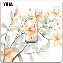 YOJA Interruptor Etiqueta Colorida Belo Clássico Flor de Lírio Planta Design de Moda Moderna Da Parede Do Decalque PVC 13SS0058 2024 - compre barato