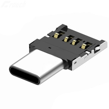 Type-C USB-C USB 2,0 OTG адаптер для Xiaomi Mi A1 для Samsung Galaxy S8 Plus Oneplus 5T Macbook Pro Type C OTG конвертер 2024 - купить недорого