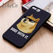 Чехол для телефона LvheCn Doge Shiba Inu с забавной собакой, чехол для iPhone 5 6 6s 7 8 plus X XR XS max 11 12 Pro Samsung Galaxy S7 S8 S9 S10 2024 - купить недорого