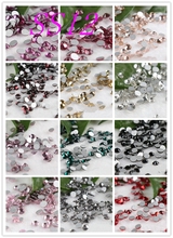 Cristales para uñas SS12 de 3,0-3,2 MM, muchos colores, 1440 unids/bolsa, diamantes de imitación planos sin pegamento, fijación en caliente 2024 - compra barato