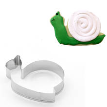 1 pc Pastry tools Stainless steel Cartoon Snail Fondant Cake Mold Biscuit Cookie Cutter cake mold 2024 - buy cheap