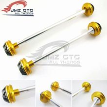 Motorcycle Front Rear CNC Wheel Axle Fork Crash Protector Slider Stand Screw For YAMAHA R1 2007 2008 2024 - buy cheap