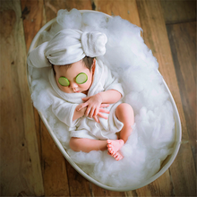 Novelty Infant Bathrobe Newborn Baby Photography Props Accessories Backdrop Basket Stuffer Cotton Yellow Duck Toy Decoration 2024 - buy cheap