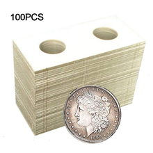 100pcs 40mm Cardboard Coin Holders Storage Clip case paper bags Flip Paper Boards Coin Collection Holders Supplies Flip 2024 - buy cheap