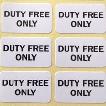 1200 labels/lot DUTY FREE ONLY 25x15mm Self-adhesive sticker for shop sales, Item No.GU02 2024 - buy cheap