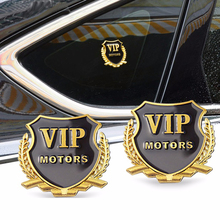 2 pieces of three-dimensional metal car styling fashion VIP car stickers for Cadillac XTS SRX ATS CTS/Renault Koleos Fluenec Lat 2024 - buy cheap