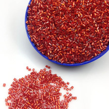 16g 1000pcs 2*3mm Red Silver Lined Tube Loose Spacer Beads Cezch Glass Seed Beads Handmade Jewelry Making DIY Garment Bead 2024 - buy cheap