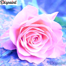 Dispaint Full cuadrado/redondo taladro 5D DIY diamante pintura "flor Rosa" bordado punto de cruz 3D decoración para el hogar A11947 2024 - compra barato