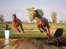 Papel de parede foto personalizada, mural de corrida gratuita com cavalo 3d para quarto sala de estar cozinha fundo de parede à prova d'água em pvc 2024 - compre barato