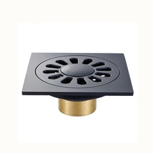 Dreno de piso preto americano de bronze de alta qualidade 10cm * 10cm 1pc dreno de piso de bronze preto material quadrado desodorante 2024 - compre barato