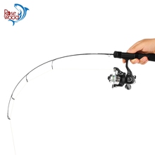 RoseWood Winter Fishing Spinning Combo Kit, 61cm 63.5cm 66cm, Ultra-Light, Light Ice Fishing Rod And Reel Combo, Black 2024 - buy cheap