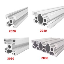 Piezas de impresora 3D CNC, perfil de aluminio 2020, estándar europeo, Riel, hoja anodizada, perfil de aluminio 2020, extrusión 2020 para 3D 2024 - compra barato
