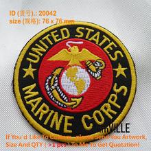 Parche para planchar del Cuerpo de Marines de los Estados Unidos, parches bordados, apliques de insignia personalizados, venta al por mayor, 20042 2024 - compra barato