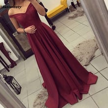 2021 Long V Neck Lace Long Sleeves Satin Elegant Formal Party Gowns Sexy Side Split Bridesmaid Dresses Robe De Soiree 2024 - buy cheap