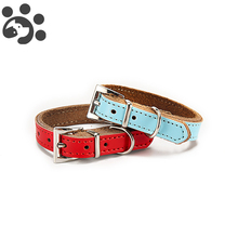 Collar grueso para perro y gato, Collar de cuero para perros pequeños y medianos, PU, ajustable, de plomo, para Chihuahua, MP0076 2024 - compra barato