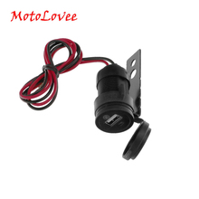 Motolovee nova à prova d12 água 12 v a 5 v motocicleta carregador de carro usb carregador do telefone móvel adaptador tomada acessórios modificados 2024 - compre barato