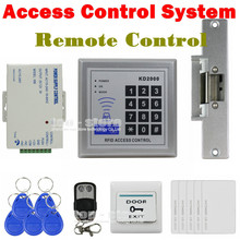 DIYSECUR Full Kit Set 125KHz RFID Keypad Access Control System Security Kit + Electric Strike Lock KD2000 2024 - buy cheap