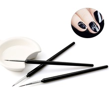 WiRinef Nail Gel Brush 3pcs Manicure Tools UV Nail Gel Varnish Pen Brush Nail Art Design Drawing Painting Pen Set 2024 - buy cheap