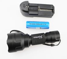 UQ 1505 940nm Infrared Red Zooming IR Flashlight+1x18650+1xCharger 2024 - buy cheap