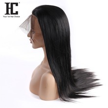 Hc 360-perucas com cabelo humano, pré-selecionado, perucas femininas, cabelo natural preto, brasileiro, liso, remy 2024 - compre barato