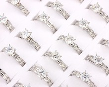Anel de aço inoxidável 316l para festa de casamento, anel de noivado e casamento 5 peças 2024 - compre barato