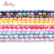 7-9mm Freeform Irregular Freshwater Pearl Beads Natural Stone Beads For DIY Necklace Bracelet Jewelry Making 14.5" Free Shipping 2024 - buy cheap