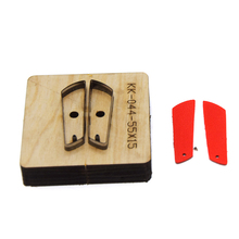 DIY leather craft left and right in one piece ear ring die cutting knife mould cutter hand punch tool pattern 55mm 2024 - buy cheap