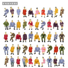 50pcs All Seated Sitting 1/50 Scale Seated People Railway Figures Scenery Miniature P4302 Model Railway 2024 - buy cheap