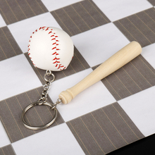 Baseball Wooden Bat Keychain Sports Jewelry Car Key Holder Key Ring Gift For Children Women Man Accessories 2024 - buy cheap