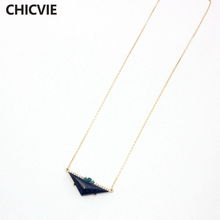 CHICVIE Pink Ntural Stone Collar  Long Boho Gold Color Necklaces & Pendants Jewelry for Women SNE160145 2024 - buy cheap