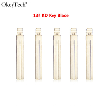 Okeytech 10PCS/LOT Metal Blank Uncut Flip KD Remote Key Blade Type #13 for Hyundai IX35 for Toyota Crown 2024 - buy cheap