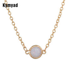 Женское Ожерелье-чокер Kymyad, квадратное ожерелье в виде очков и кулоны с кристаллами, серебряное ожерелье 2024 - купить недорого