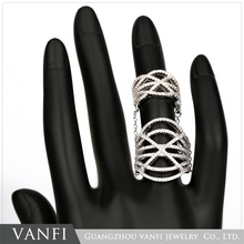 Kfvanfi уникальный дизайн серебряного цвета латунные медные кольца для женщин модные кубические циркониевые ювелирные изделия женские кольца аксессуары 2024 - купить недорого