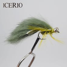 ICERIO-señuelo de pesca con señuelo de pesca, señuelo de pesca con señuelo de trucha, serie serpentina verde, 8 Uds. 2024 - compra barato