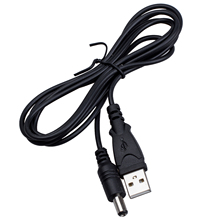 Cabo de alimentação cilíndrico usb para 5.5mm / 2.1mm 5v dc 2024 - compre barato