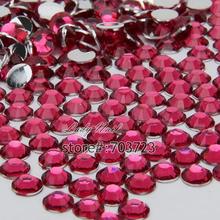 1000PCS ss12 3mm Glitter Nail Art Tips DIY Rhinestones Crystal Non Hotfix Flatback Nail Art Decoration BeadsDark Rose  N13 2024 - buy cheap