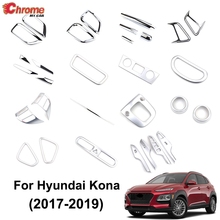 For Hyundai Kona Kauai 2017 2018 2019 2020 2021 Chrome Front Rear Fog Light Lamp Door Side Mirror Cover Trim Decoration Styling 2024 - buy cheap