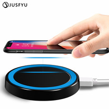 JUSFYU-Mini cargador inalámbrico Qi, almohadilla de carga USB para iPhone X, 8, 8 Plus, Nokia, Samsung Galaxy S6, S7 Edge, S8 Plus, Note 5 y 8 2024 - compra barato