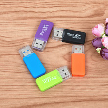 FFFAS-lector de tarjetas externo, Mini USB 2,0, para tarjeta Micro SD, TF, para PC, MP3, MP4, adaptador de reproductor de ordenador 2024 - compra barato