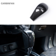 Carbon Fibre Center Console Gearshift Gear Shift Knob Cover Trim for Nissan X-Trail Rogue T32 2014 - 2019 Accessories  C1319 2024 - buy cheap