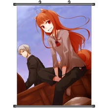 Outubro atualização japonês imagens decorativas anime spice e lobo kraft lawrence & holo decoração de casa parede rolagem cartaz 2024 - compre barato