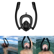 Máscara de buceo con gafas de respiración, mascarillas de respiración exterior unidireccional, separación de respiración, para Surf 2024 - compra barato