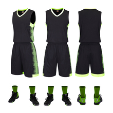 Conjunto de uniformes de baloncesto de alta calidad para hombre, ropa deportiva, camisetas de baloncesto, chándales universitarios, DIY, personalizado, novedad de 2019 2024 - compra barato