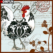 HOMFUN Full Square/Round Drill 5D DIY Diamond Painting "Animal chicken" 3D Embroidery Cross Stitch 5D Home Decor A13643 2024 - buy cheap